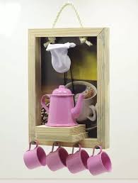 Quadro Com Coador, Bule E Canecas Cantinho Café Dia Das Mães