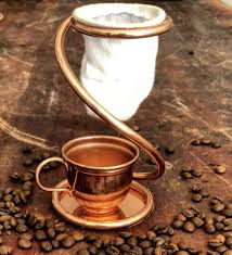 Kit Mini Coador de Café em Cobre - Café Perfeito onde e quando quiser!